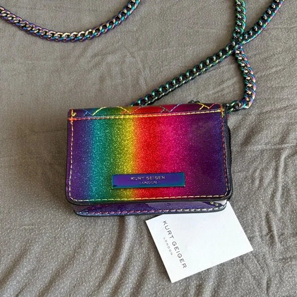 Kurt Geiger Multicolor Quilted Crossbody Bag - Picture 3 of 5